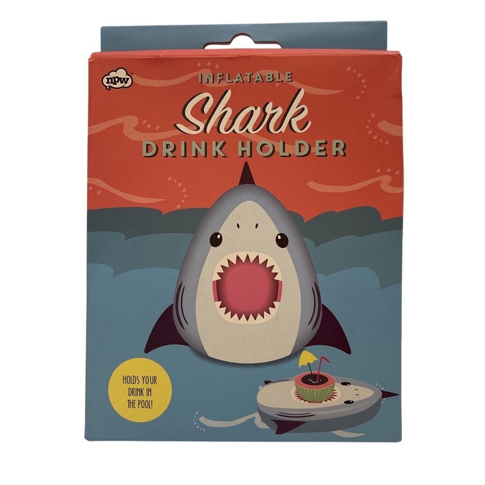 Inflatable Shark Drink Holder ~ New in Box
